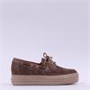 Paul Green Platform Laced Moccasin - Brown Suede